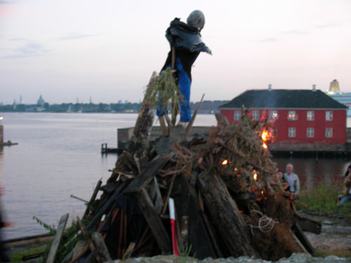 The Witch at the bonfire.